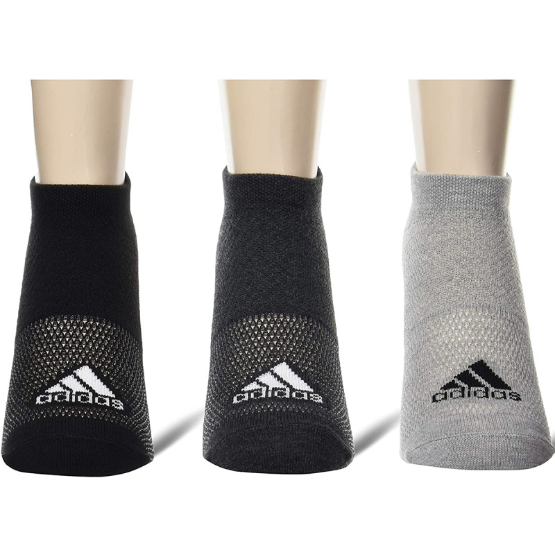 日版Adidas 3對裝運動船襪 腳腕後英文腳背Logo 24~26cm (775)【市集世界 - 日本市集】