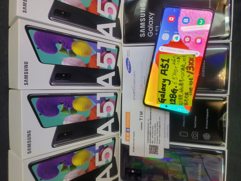 全新全套~ 三星Galaxy A51 香港行貨128gb三卡糟一年保養 $1399🎉