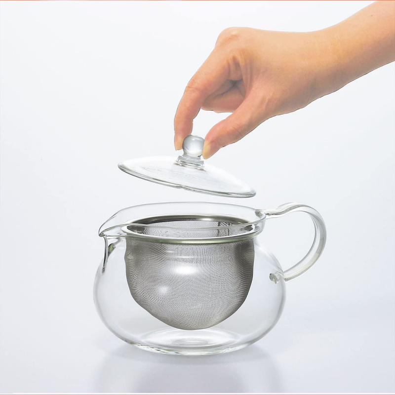 日版Hario 耐熱玻璃 日本製玻璃茶壺含茶隔 450ml【市集世界 - 日本市集】