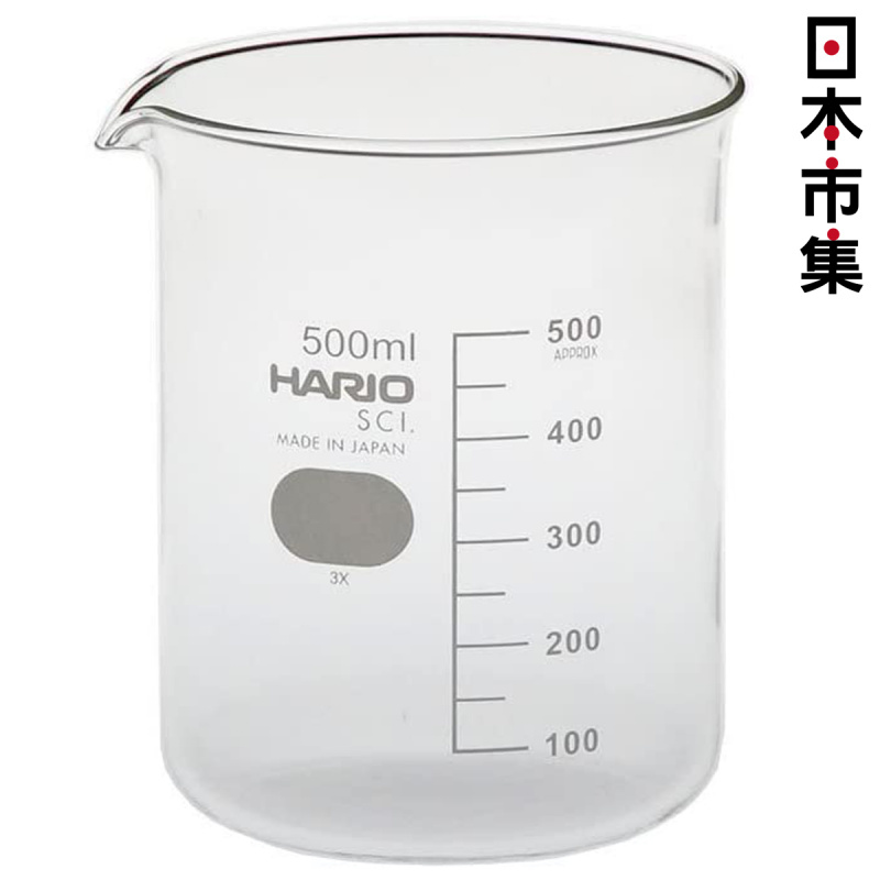 日版Hario 耐熱玻璃 日本製玻璃量杯 500ml【市集世界 - 日本市集】