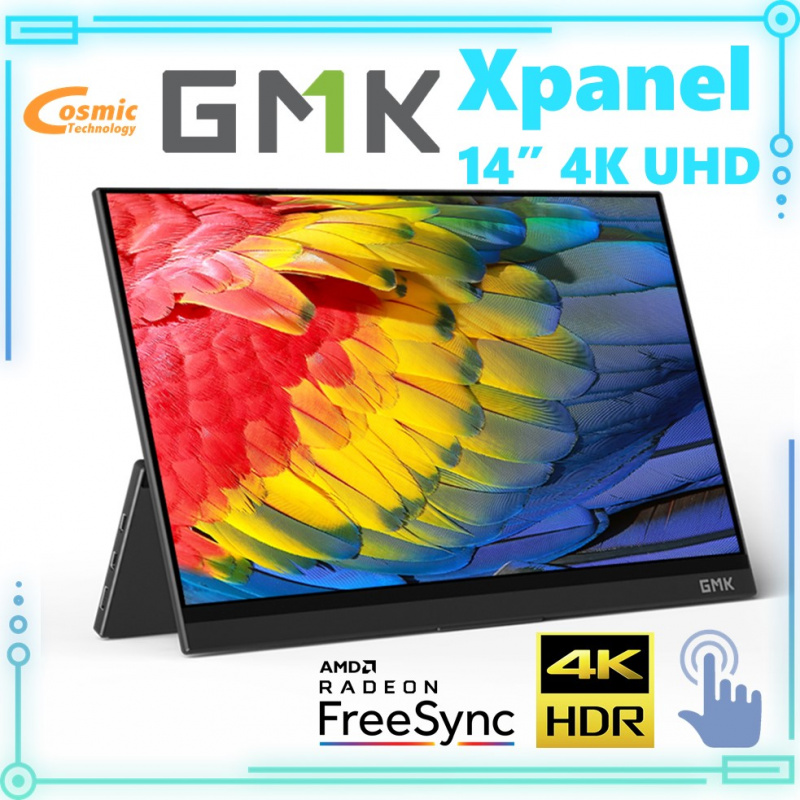 GMK Xpanel 14" 4K UHD 便攜式觸控顯示器