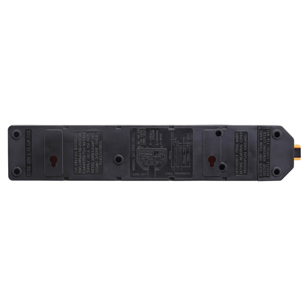 英國Masterplug - Permaplug 擴展插座 4位13A 堅固耐用 橙/黑2色可選 ELS134O ELS134B  需自行接電線