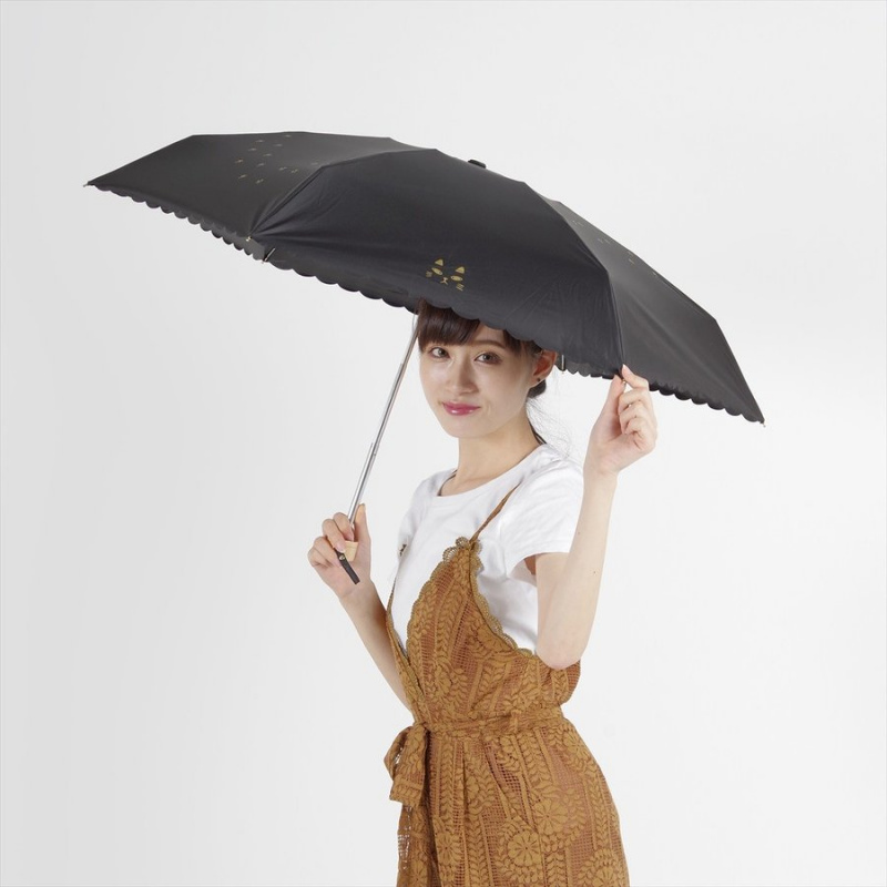 NIFTY COLORS - 日本 Nifty Colors 小貓腳印迷你五折雨傘（縮骨遮）