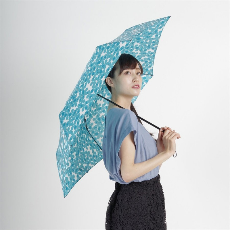 NIFTY COLORS - 日本 Nifty Colors 花花碳輕量迷你雨傘（縮骨遮）