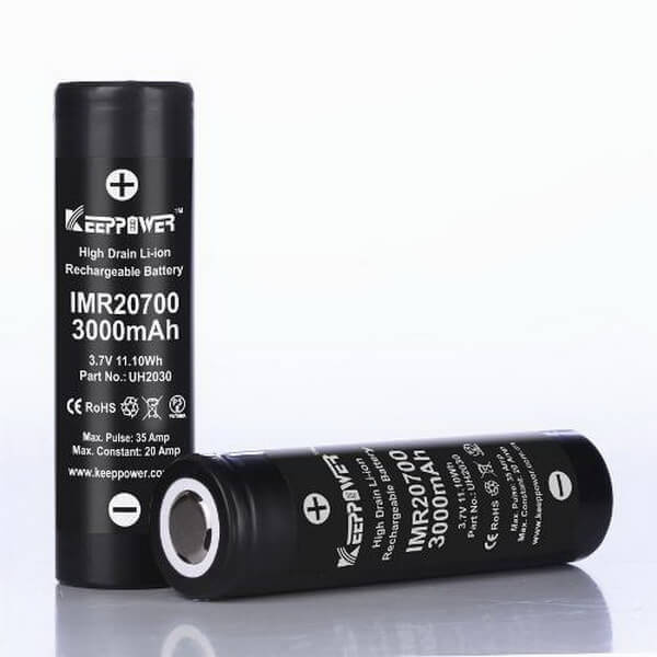 Keeppower IMR20700 3000mAh 20A 鋰電池
