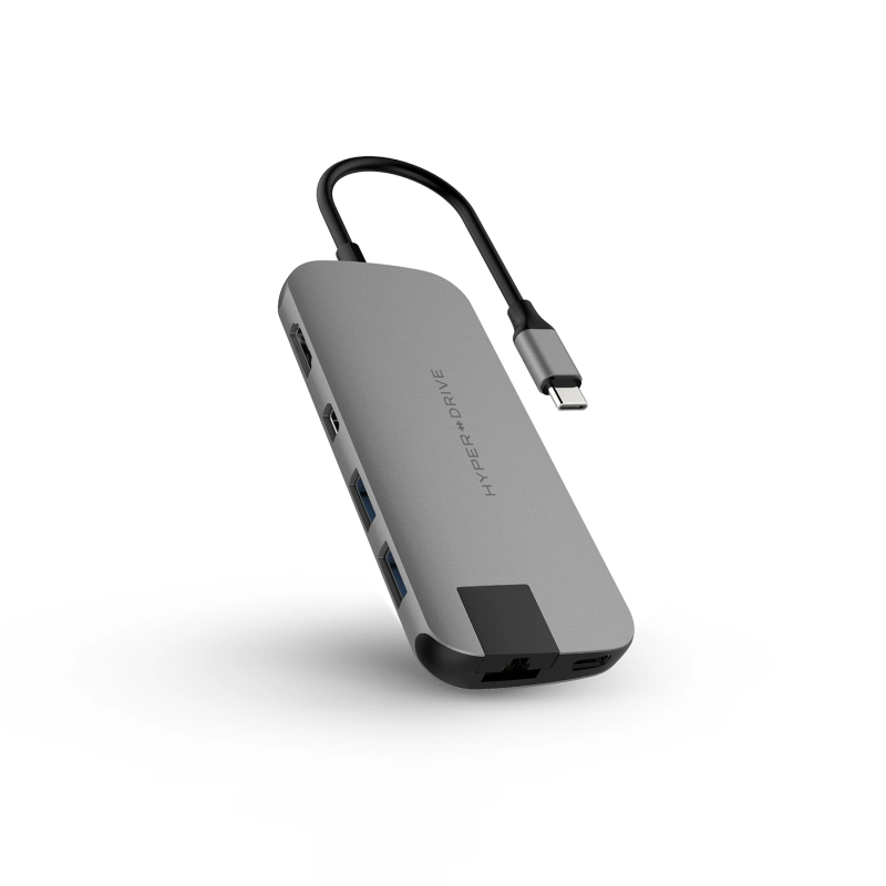 HyperDrive SLIM 8-in-1 USB-C Hub (HD247B)[電腦線材]【香港行貨保養】