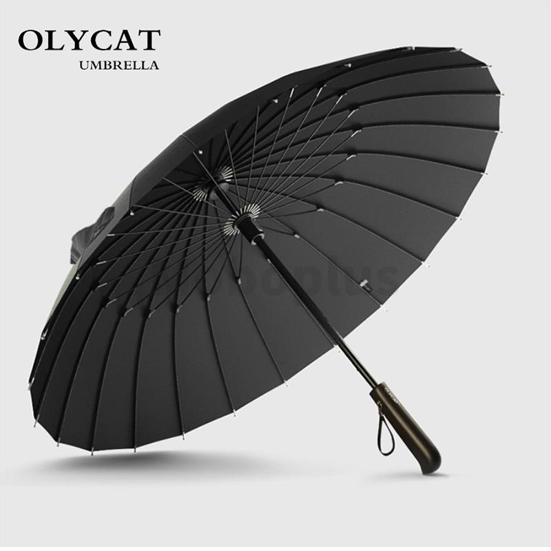 Olycat 防風復古加固晴雨長柄傘 [2色]