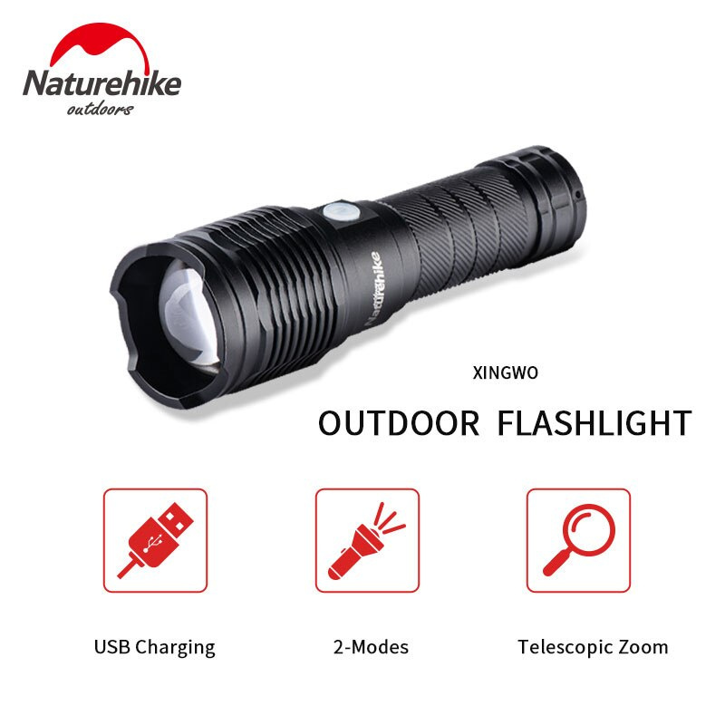 Naturehike- NH20ZM009戶外手電筒 多功能可充電露營燈