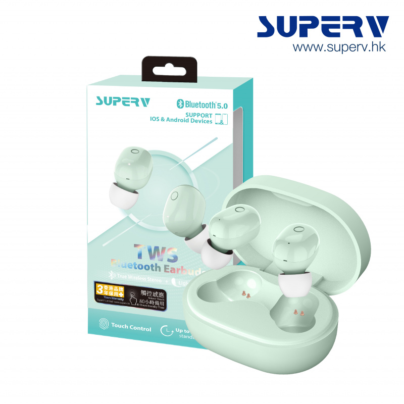 SuperV i58 TWS・真無線・觸控式 藍牙5.0耳機 [5色]