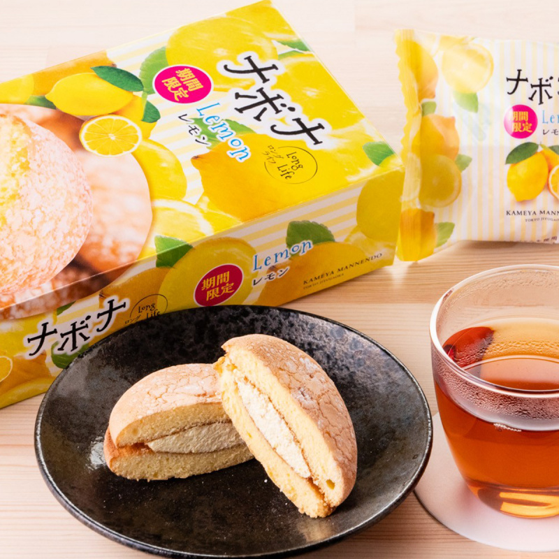 日本  亀屋万年堂 檸檬夾心布雪蛋糕禮盒 (1盒5件)【市集世界 - 日本市集】