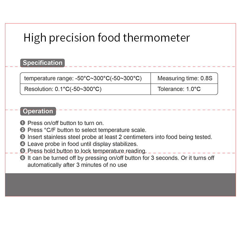 節亮 -FAE-高精度食品溫度計--測水溫/油溫/奶溫/廚房烘焙