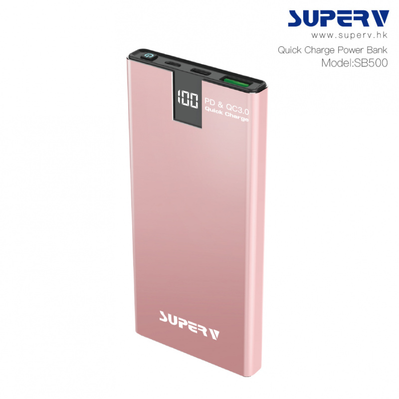 Superv SB500 PD & QC3.0 10000mAh 超薄移動電源 [4色]