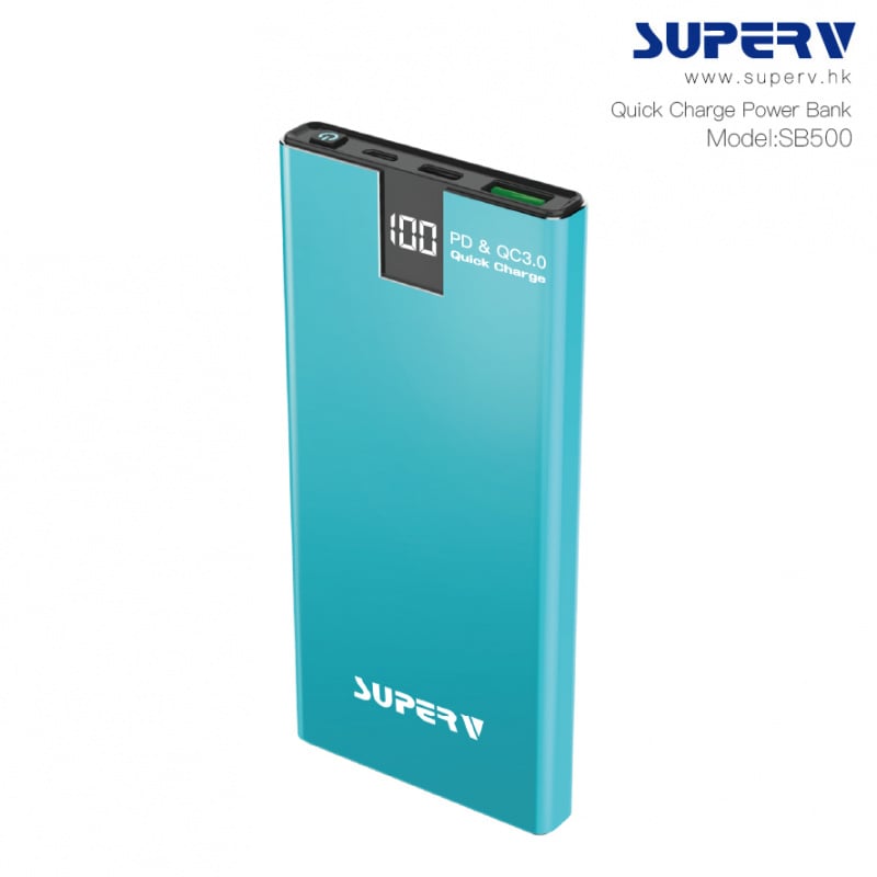 Superv SB500 PD & QC3.0 10000mAh 超薄移動電源 [4色]