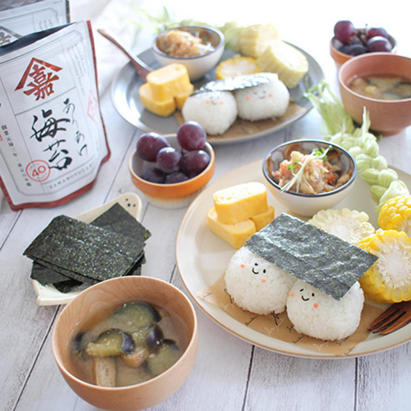 日本 山本山 有明海苔 8切袋裝 味付海苔紫菜 (40片)【市集世界 - 日本市集】