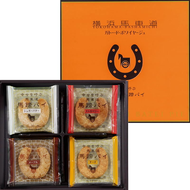 日本GV 横浜馬車道 經典馬蹄鐵形 雜錦牛油酥餅禮盒 (1盒12件)【市集世界 - 日本市集】