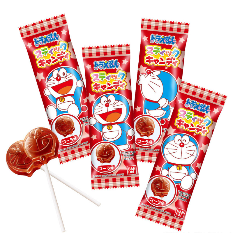 日版Bandai 多啦A夢 叮噹可愛造型 3款口味 棒棒糖 (1盒25條)【市集世界 - 日本市集】