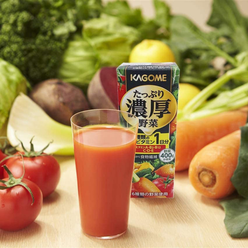 日版Kagome 飲管一日份 濃厚野菜 濃縮蔬菜混合汁 200ml (2件裝)【市集世界 - 日本市集】