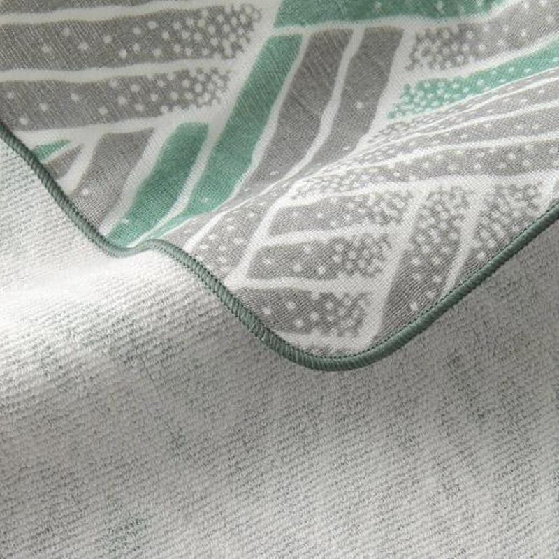 日本Js 和服美 日本製 灰綠菱形紋小方巾 (066)【市集世界 - 日本市集】