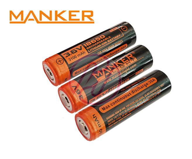 Manker IMR18650 3100mAh 電池 適合MK34 / MK34II / MK36 / MK37