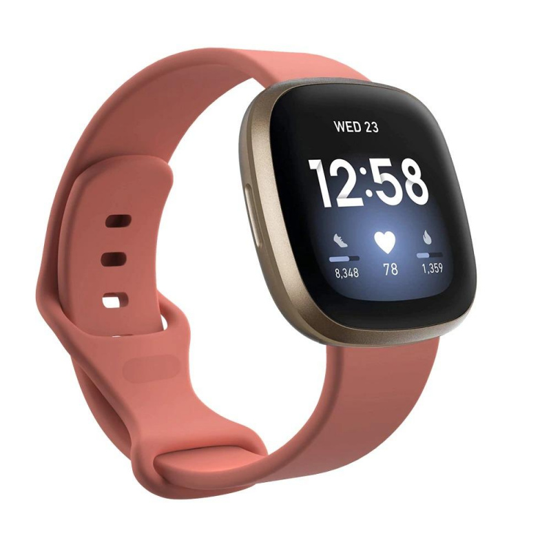 Fitbit - Versa 3 GPS 運動智能手錶 [陶粉色/午夜藍/黑澀]【香港行貨】