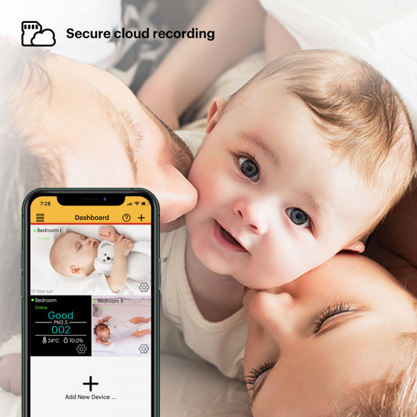 Kodak CHERISH C225  智能視頻嬰兒監視器【香港行貨保養】