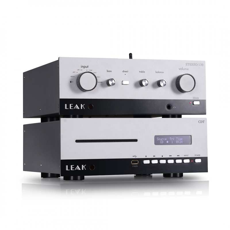 LEAK STEREO 130  合併式擴音機 + CDT CD 轉盤 (經典銀色)
