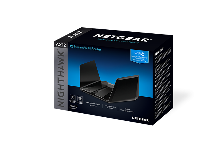 Netgear RAX120 AX6000 Nighthawk AX12 雙頻 WiFi 6 智能無線路由器