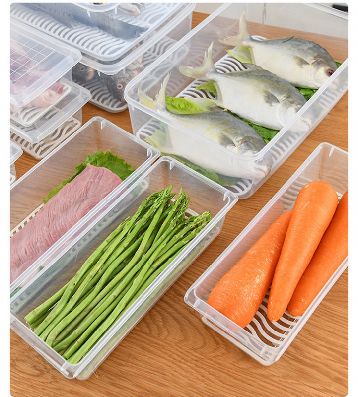 SP SAUCE 可瀝水蔬果.魚類保鮮盒(兩個尺寸可供選擇)