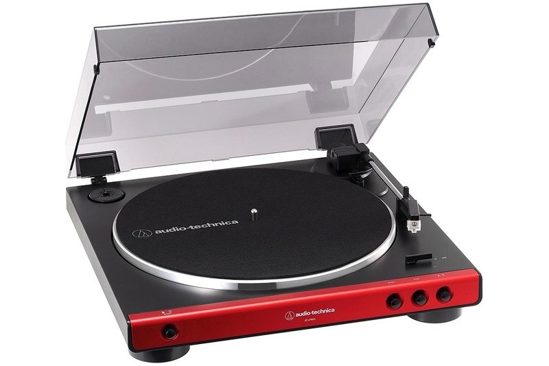 Audio-Technica AT-LP60X 全自動播放型黑膠唱盤(紅色/灰色)