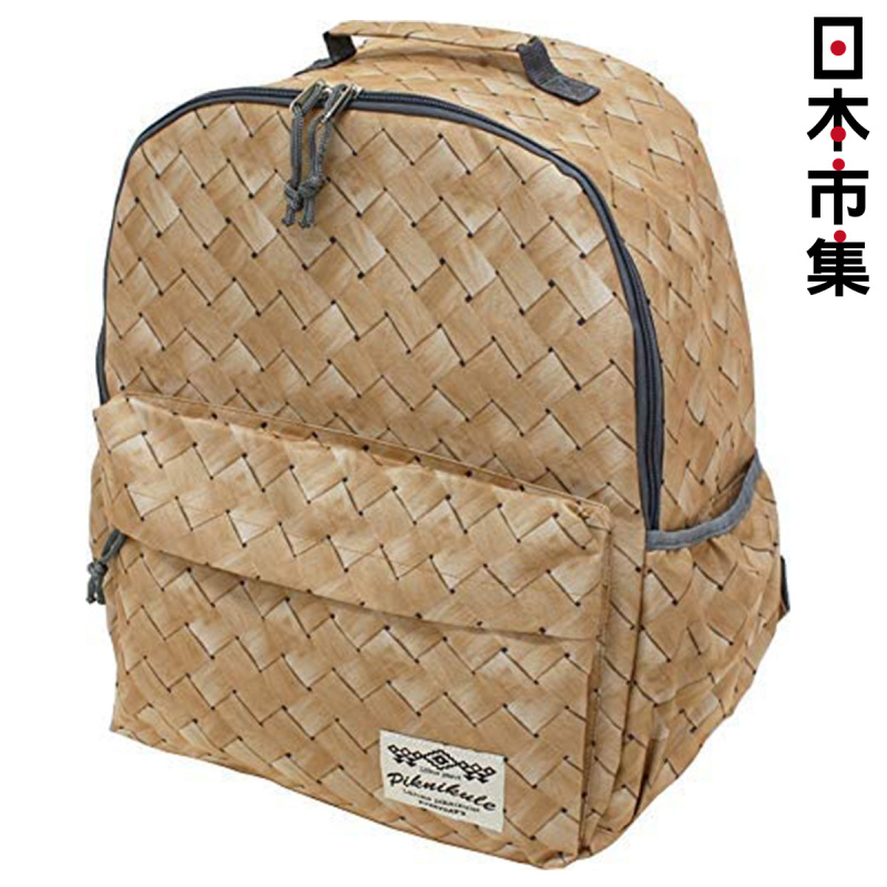 日本Weave 編織系列 大容量背包形保溫保冷背囊 淺粗織紋 (684)【市集世界 - 日本市集】