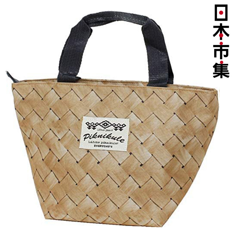 日本Weave 編織系列 午餐保溫保冷袋 淺粗織紋 (745)【市集世界 - 日本市集】