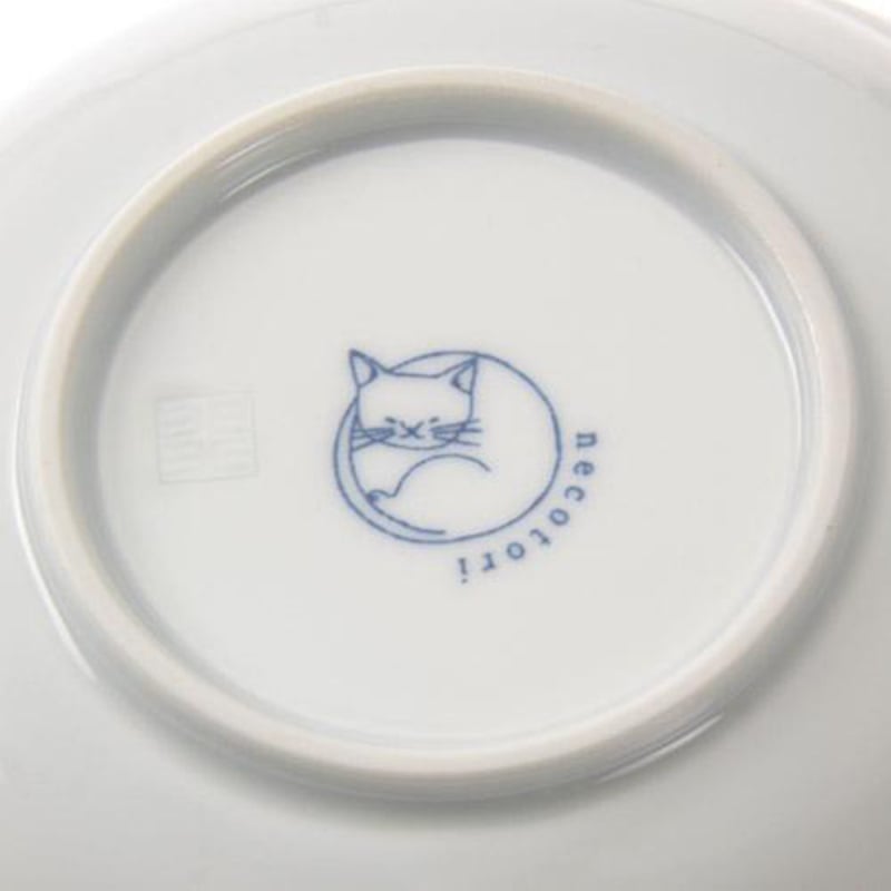 日本Neco 波佐見燒 日本製 藍白貓咪 5件瓷醬油碟 禮盒 禮盒套裝 (315)【市集世界 - 日本市集】