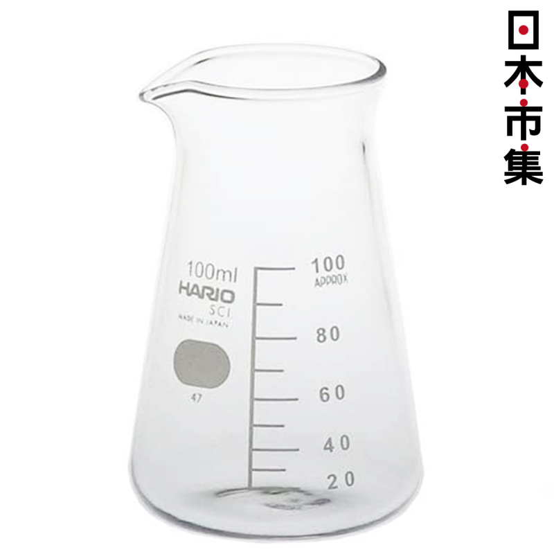 日版Hario 耐熱玻璃 日本製玻璃錐形量杯 100ml【市集世界 - 日本市集】