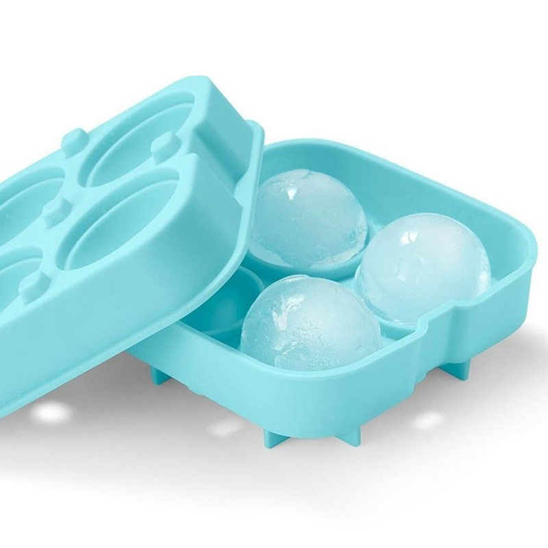 Dr. Cook 矽膠冰球模具 - 天空藍（一組四入）