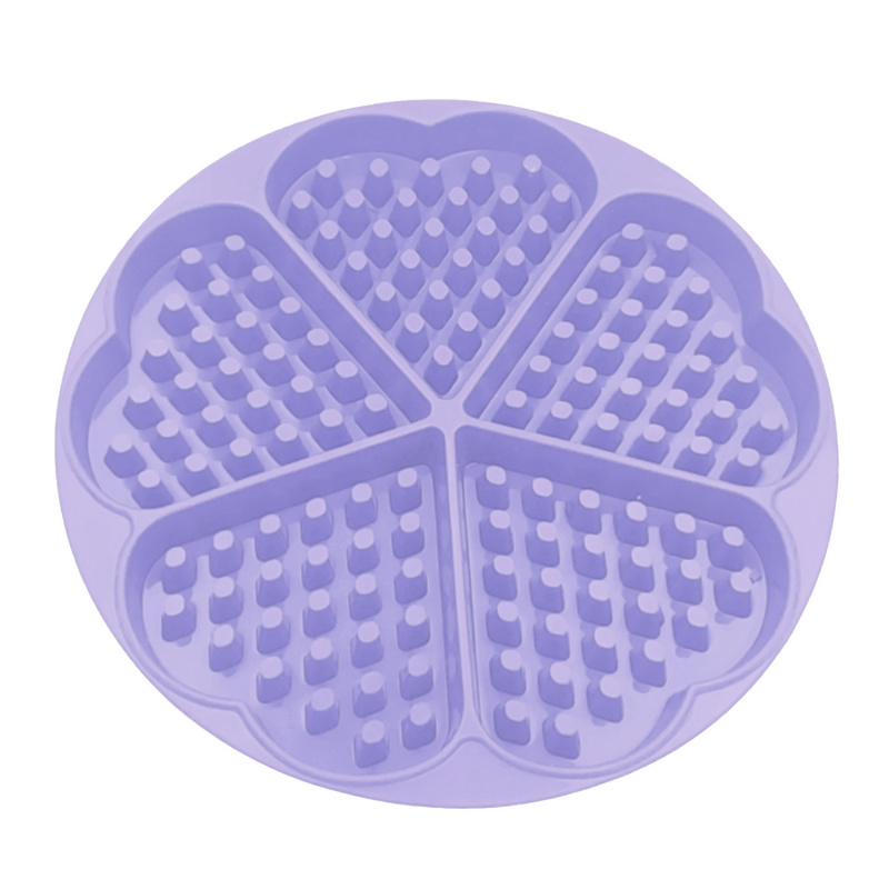 Dr. Cook 矽膠烘焙窩夫鬆餅焗盤 18cm - 粉紫色