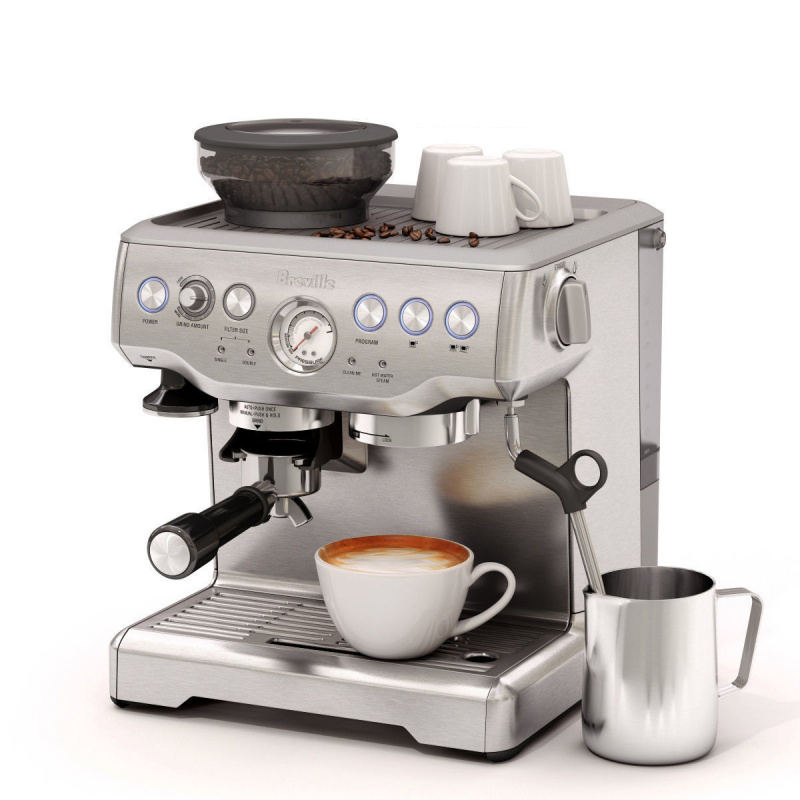 Breville - BES870 意式咖啡機 配迷你咖啡敲粉盒 BES001（香港行貨）