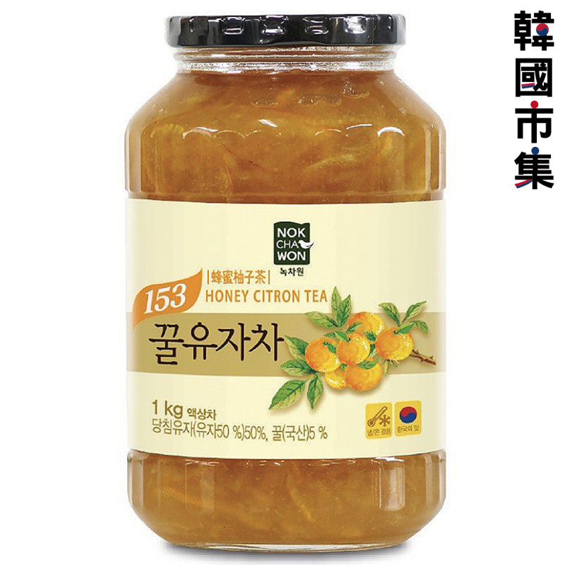 韓國Nokchawon 綠茶園 天然蜂蜜柚子茶 1kg【市集世界 - 韓國市集】