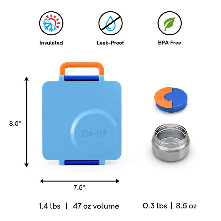 OmieBox 保冷保熱三層防漏餐盒 [5色]