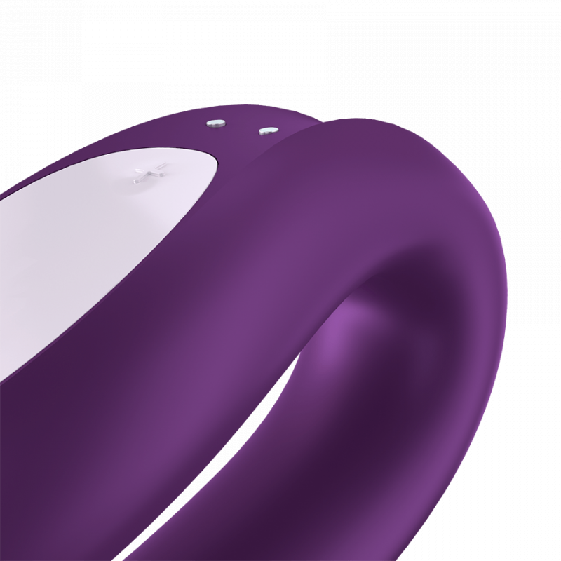 Satisfyer Double Joy 智能APP 情侶共震器 紫色