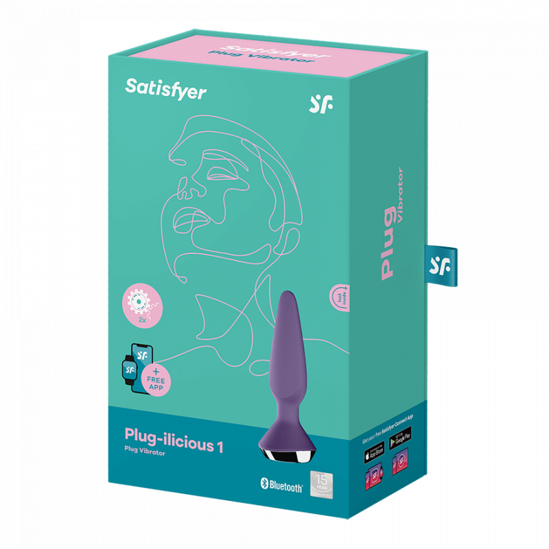 Satisfyer Plug-ilicious 1 肛門震動器 紫色