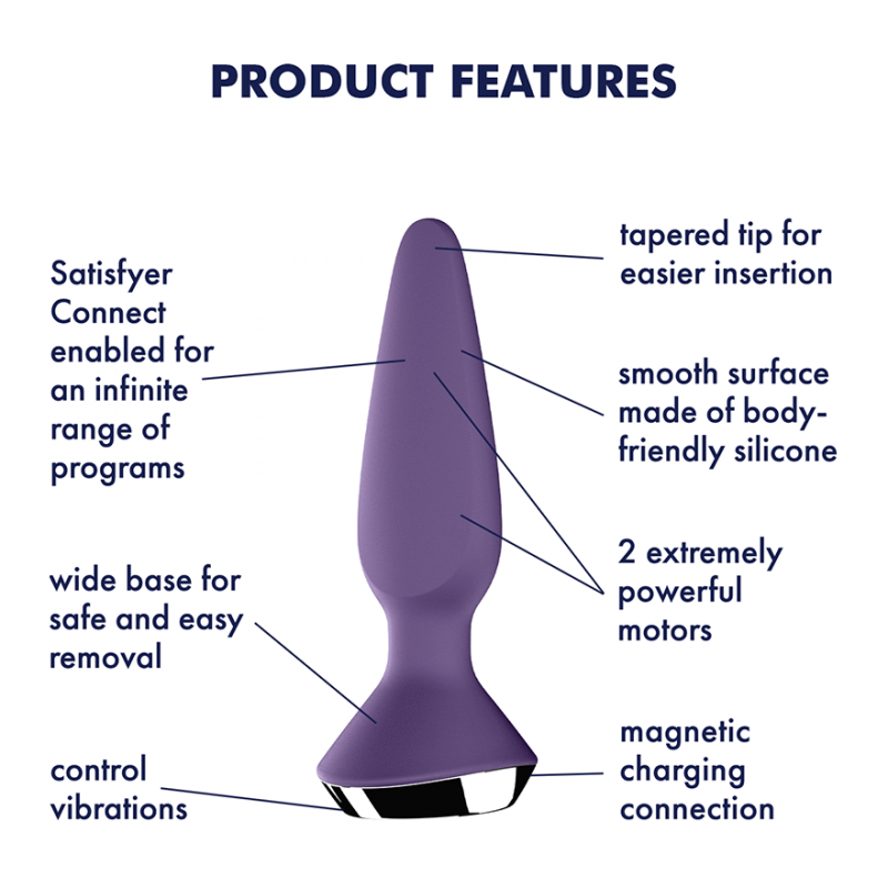 Satisfyer Plug-ilicious 1 肛門震動器 紫色