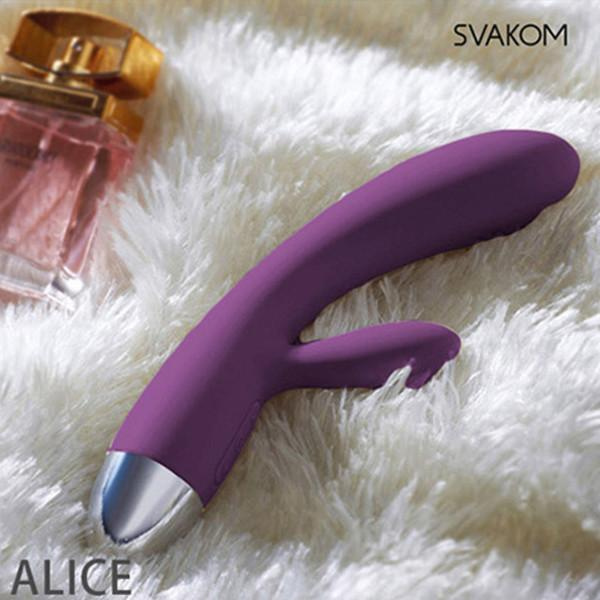 Svakom Alice 智能雙頭防水震動棒 紫色