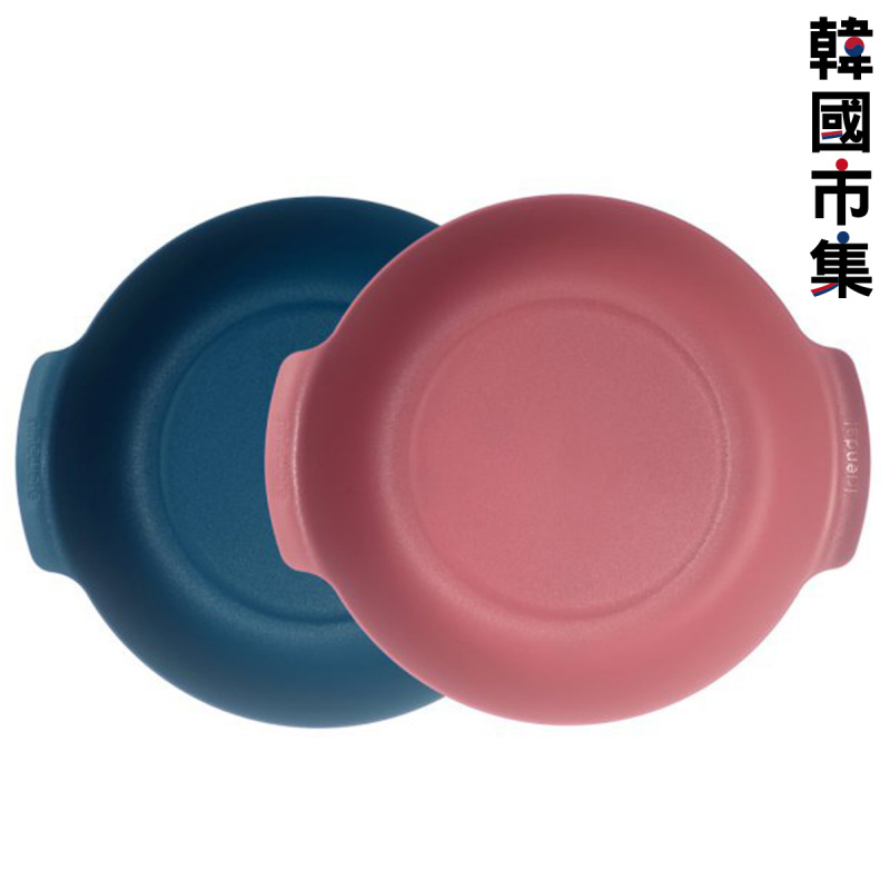 韓國Nineware 韓國製 BPA free 圓形餐碟 粉紅、藍色 2件裝【市集世界 - 韓國市集】