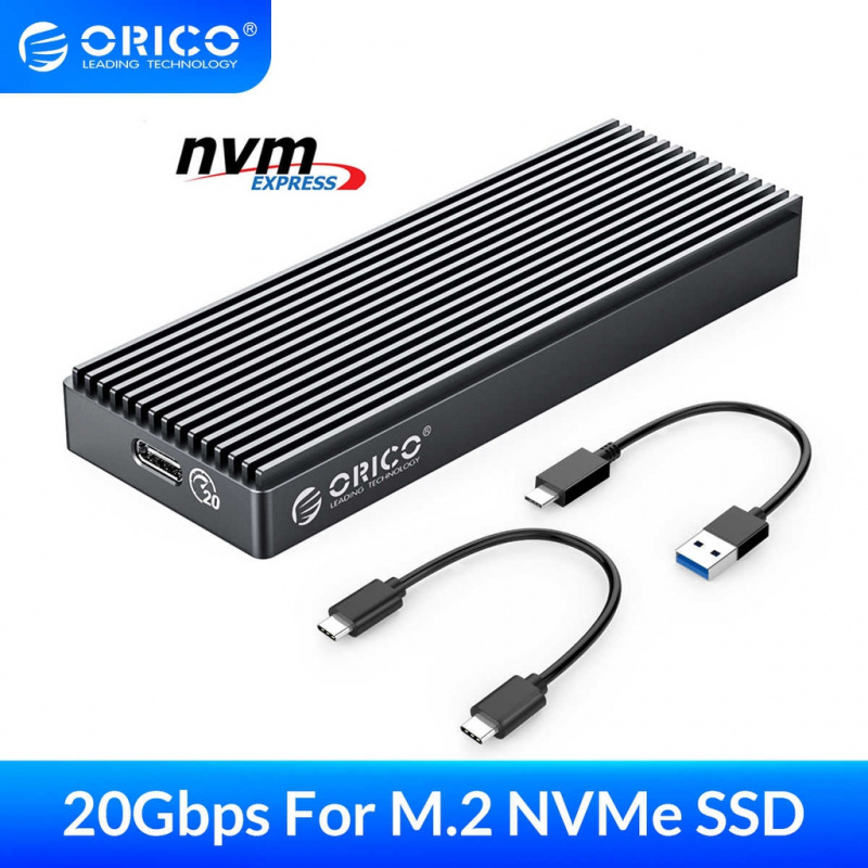 ORICO USB3.2 GEN2 x 2 20Gbps M.2 NVMe SSD 硬盤盒 [M2PAC3-G20] - ORICO 香港專賣店