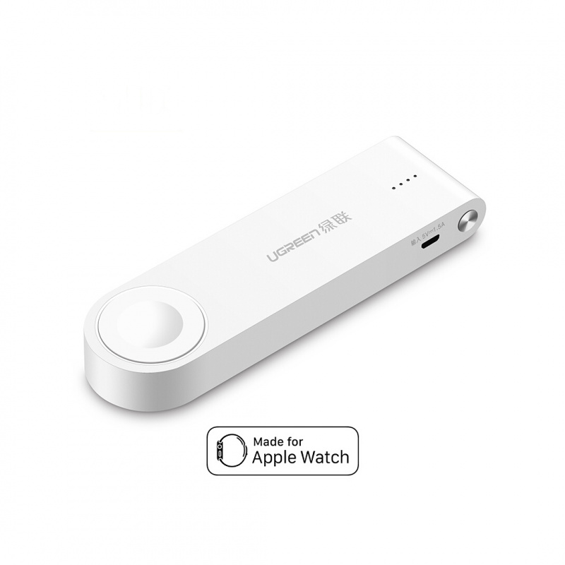 Ugreen 40437 apple watch charger 蘋果手錶磁感應充電寶 移動電源 隨行充電 (iWatch/手機都能充)白色