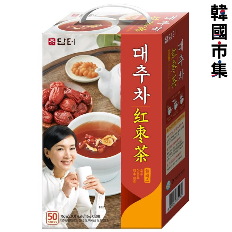 韓國 丹特 養生系列 紅棗茶 (1盒50條)【市集世界 - 韓國市集】(平行進口)