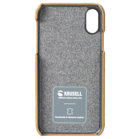 Krusell Broby iPhone X/XS Case高級皮革超薄手機保護套 - 干邑 Cognac (KSE-61438)