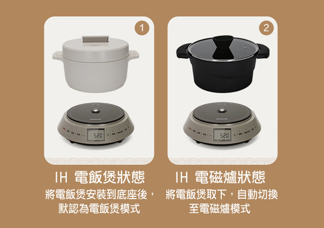 PANASONIC SR-N101 二合一IH電飯煲，可用於烹煮米飯及電磁爐煮食