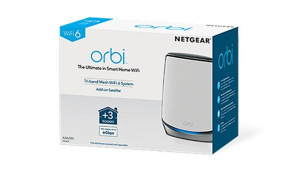 NETGEAR Orbi Mesh WiFi 6 旗艦級三頻衛星路由器 RBS850