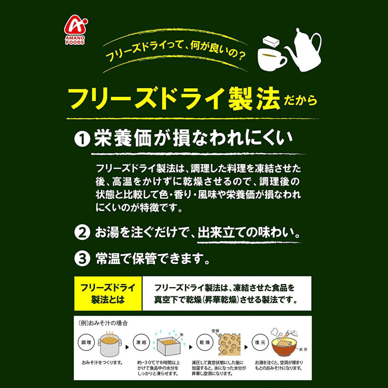 日本 天野食品 沖泡即食湯 香菇昆布蛋花湯 5包裝【市集世界 - 日本市集】